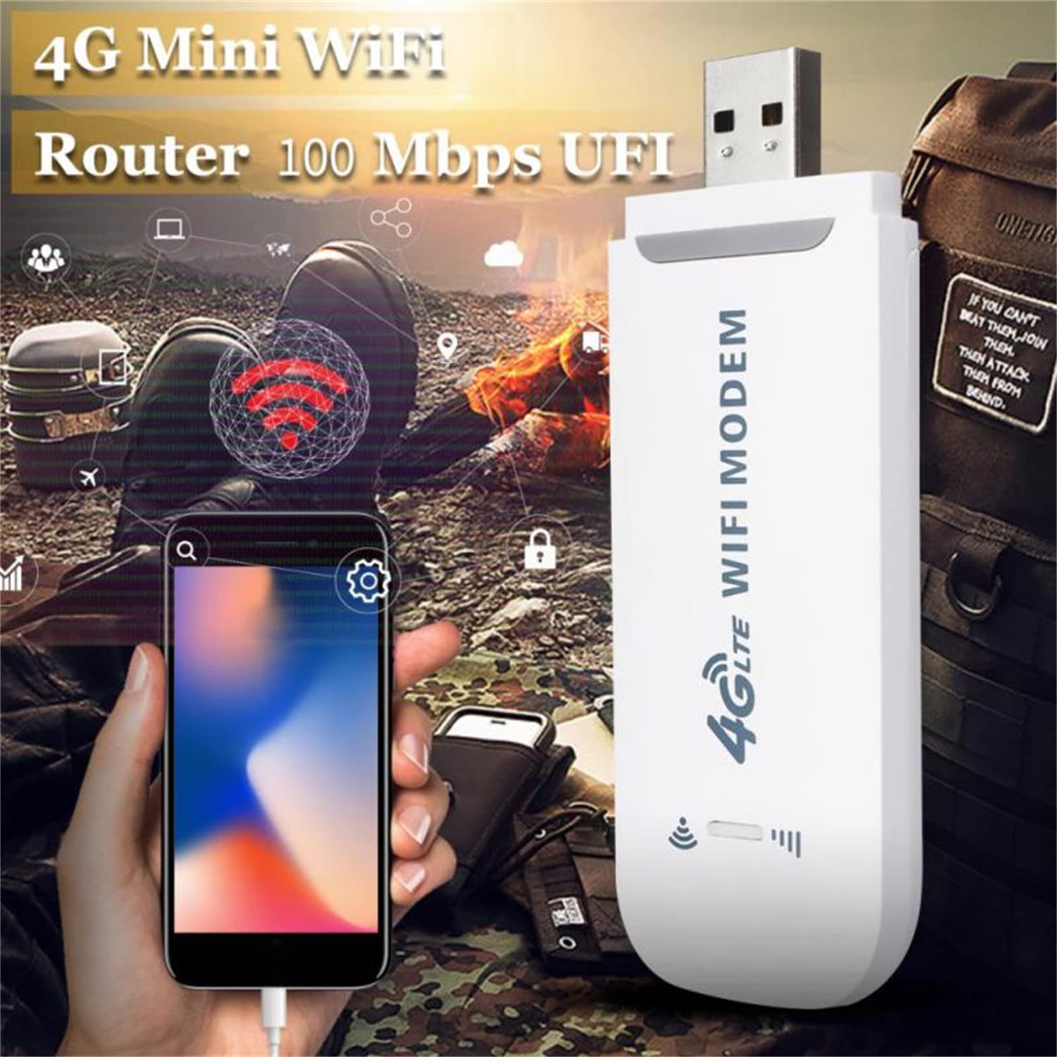 ZORBES 4G LTE USB Wireless Portable Router with up to 150Mbps Data Speed,Play Data Card&Plug ZORBES 4G LTE USB Wireless Portable Router with up to 150Mbps Data Speed,Play Data Card&Plug
